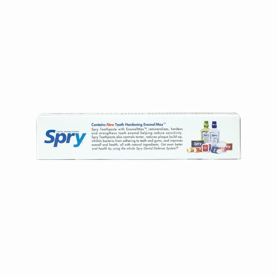 Spry Natürliche Xylitol Zahnpasta 141 g – Fluoridfrei, Sanfte Zahnaufhellung, Frischer Atem & Feuchtigkeitsspendende Mundpflege, Pfefferminze (Pack of 6)