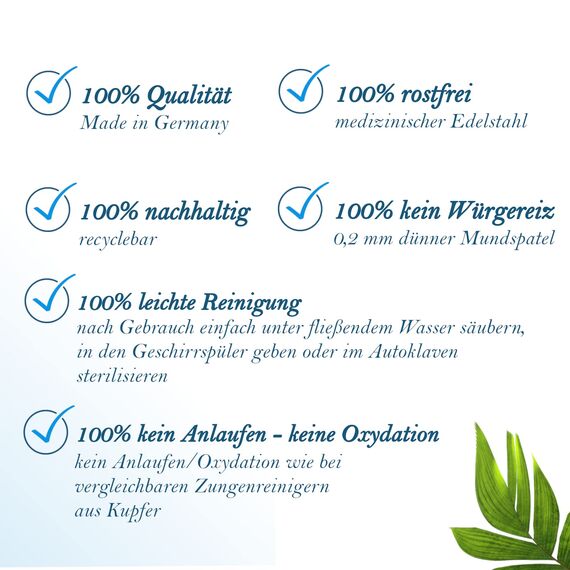 Zungenreiniger, Zungenschaber Edelstahl LinguafreshSLIM mit Transporthülle rostfrei