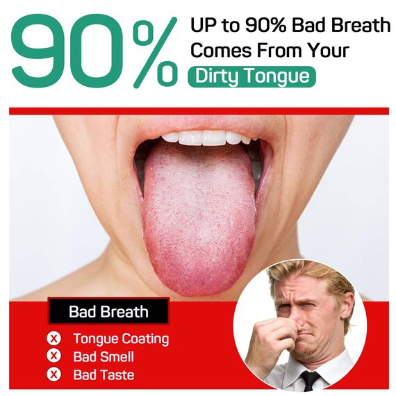 RONAVO Zungenreiniger - (3 Stück),Zungenschaber mit Reiseetui – Edelstahl Zungenbürste für Erwachsene, Heilung von schlechtem Atem