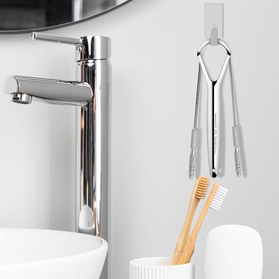 Zungenschaber für Erwachsene zungenreiniger zungenschaber tongue scraper aus Metall und Edelstahl Stellen Sie frischen Atem Wieder her.