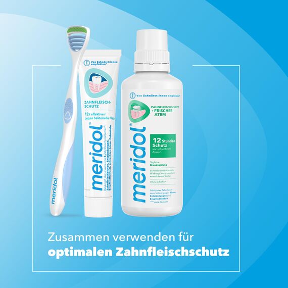 meridol Zungenreiniger SICHERER ATEM, 1 x 1 Stück - Zungenreiniger entfernt bakterielle Zungenbeläge & reinigt die Zunge sanft und effektiv