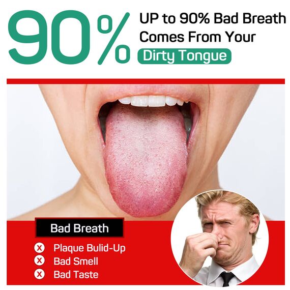 RONAVO Zungenschaber für Erwachsene (4 Stück), Zungenschaber aus Metall, rostfrei (Reiseetuis im Lieferumfang enthalten), reduziert Mundgeruch, Zungenschaber für die Mundpflege, 2 Farben