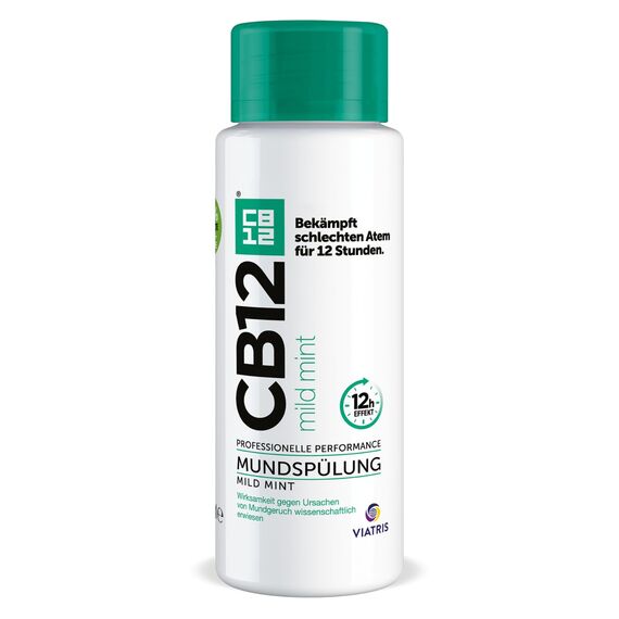 CB12 Mild Mundspülung – bekämpft die Hauptursache von Mundgeruch – wissenschaftlich nachgewiesene 12 Stunden anhaltende Wirkung – 250 ml
