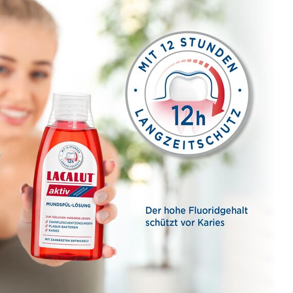 LACALUT AKTIV MOUTHWASH 300 ml (Pack of 1) (1 x 300ml )