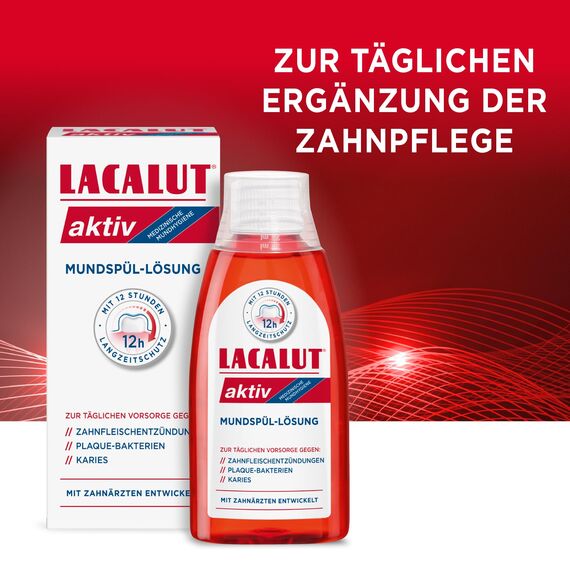 Lacalut Zahnsteinkontrolle aktiv Mundspül-Lösung 1x300ml (Packung mit 2)