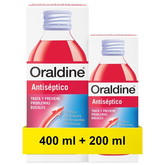 ORALDINE Mundwasser 400ml + 200ml gratis