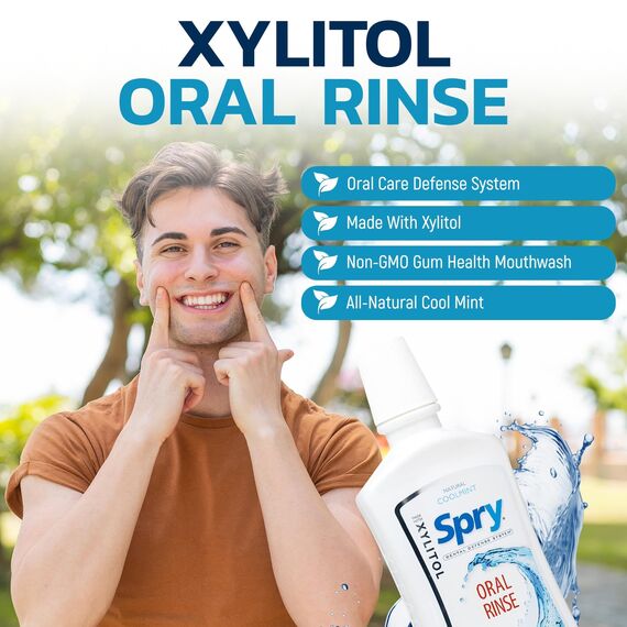 Spry Total Dental Health Kit – Rundum Mundpflege & Zahngesundheit: Inklusive Xylit-zuckerfreiem Kaugummi, zuckerfreien Bonbons/Mints, Mundspülung und Spearmint-Zahnpasta für den ganzen Tag.