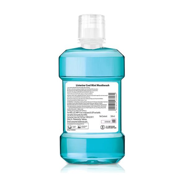 Listerine Cool mint Mundspülung 500ml, 6er Vorteilspack (6x 500ml)