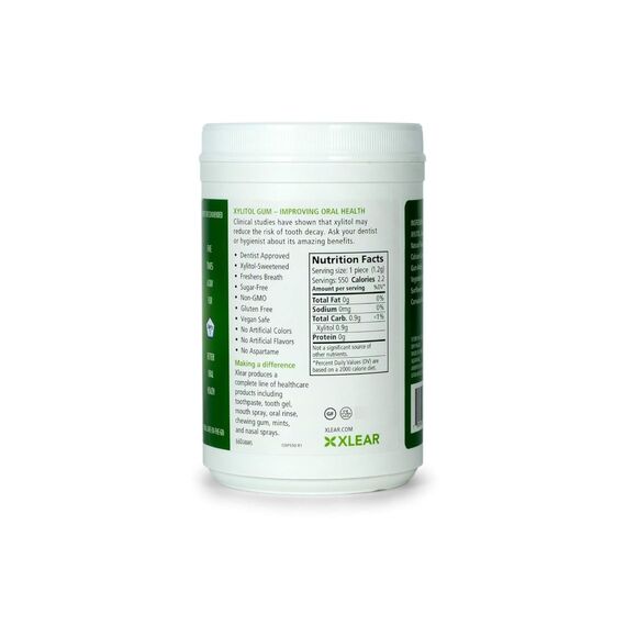 Spry Fresh Natürliches Xylit Kaugummi – Zahnpflege-Kaugummi ohne Aspartam, Zuckerfrei, Glutenfrei, Non-GMO (Spearmint, 550 Count - Pack of 1)