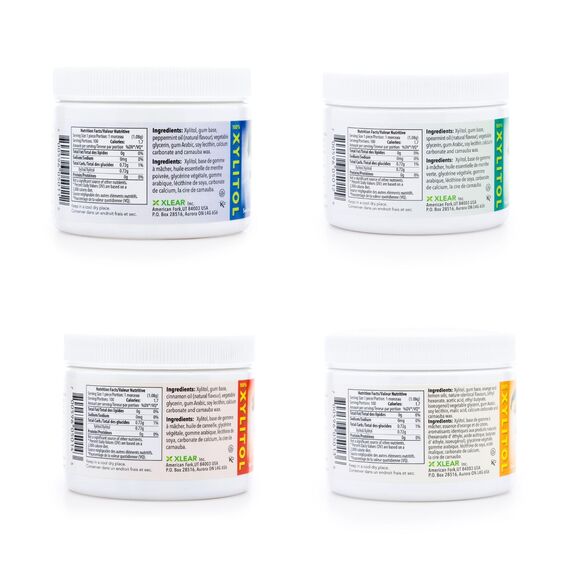 Spry Fresh Natürliches Xylit Kaugummi – Zahnpflege-Kaugummi ohne Aspartam, Zuckerfrei, Glutenfrei, Non-GMO (Variety Pack, 100 Count - Pack of 4)