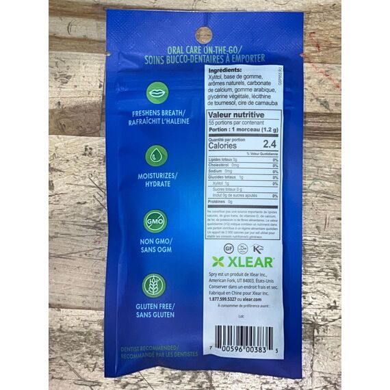 Spry On The Go Fresh Natürliches Xylit Kaugummi – Zahnpflege-Kaugummi ohne Aspartam, Zuckerfrei, Glutenfrei, Non-GMO (Variety, 55 Count - Pack of 3)