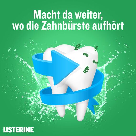 LISTERINE Zahn- und Zahnfleischschutz( Duo 2 x 600 ml), Antibakterielle Mundspülung, Für gesunde Zähne und gesundes Zahnfleisch