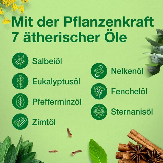 Salviathymol N MADAUS: Mundspülung bei Entzündung von Zahnfleisch und Mundschleimhaut mit sieben ätherischen Ölen, 50 ml