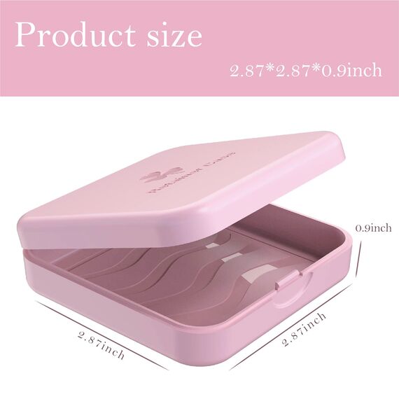 ARGOMAX Zahnspangendose Spangendose Dento Box Schienendose (auch für Aufbissschiene, Knirscherschiene) 2 Stück KFO Box (Rosa).