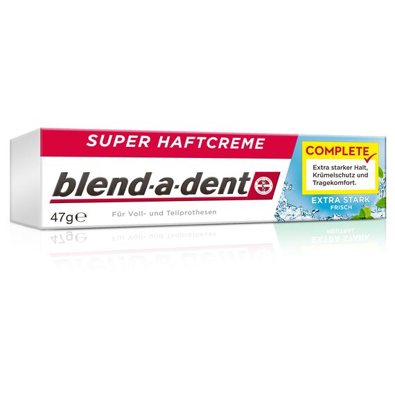 Blend-a-dent Complete Extra Stark Frisch Super-Haftcreme, 3er Pack (3 x 47 g)