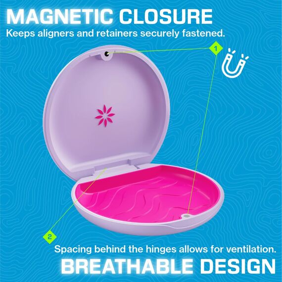 Invisalign Aligner and Retainer Case, Lavendream