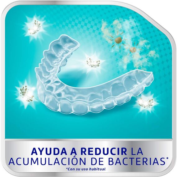 COREGA Zahnreiniger 66 Tabletten Minze für Kieferorthopädie & Zahnschienen