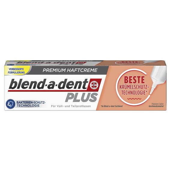 Blend-a-dent Premium-Haftcreme BESTE Krümelschutz-Technologie