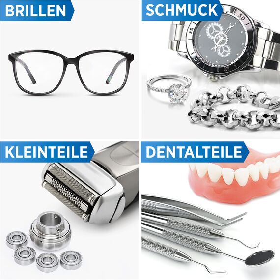 PRINOX Ultraschallreiniger Konzentrat 1030ml - Extrem ergiebig - Für Brille, Schmuck, Gebiss & Kleinteile - Für Ultraschallgeräte, Ultraschallbad