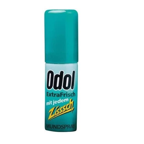 Odol Mundspray Extra Fresh, 15ml, Sofort extra frischer Atem, Alkoholfrei (Packung mit 5)