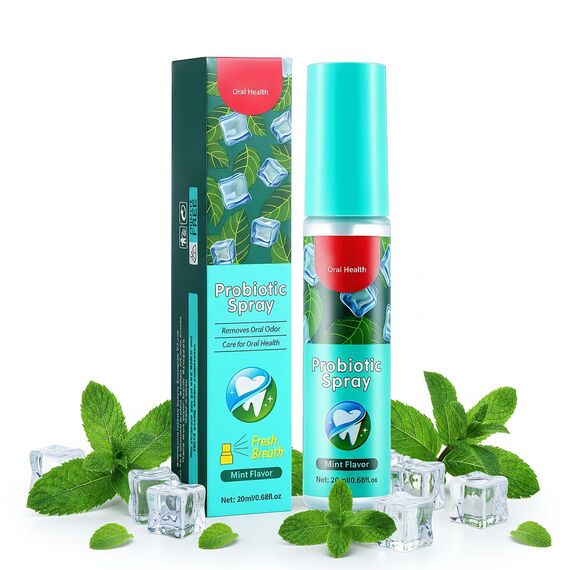 Mundspray Gegen Mundgeruch,Mundspray Mit Minz,Mundgeruchspray Zur TäGlichen Mundpflege,18ml,Tragbares,Alkohol- & Zuckerfreies,Tragbar FüR Alltag & Reisen