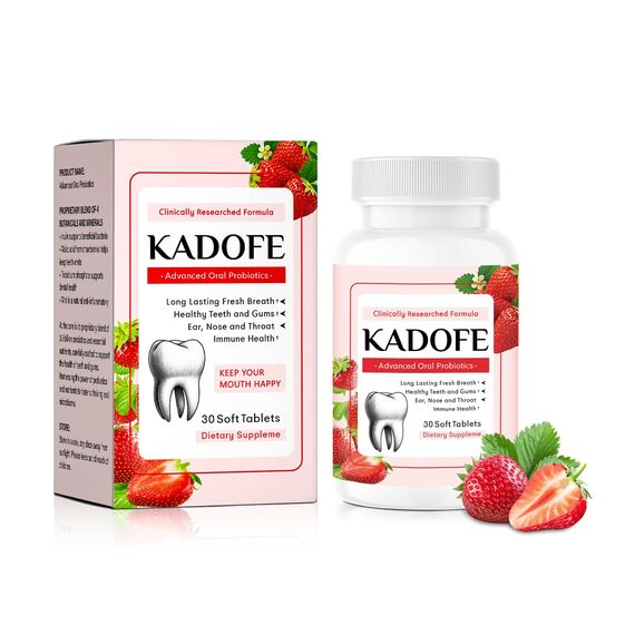 Kadofe Für Zahnfleisch und Zähne (Erdbeeren, 1 Stück)