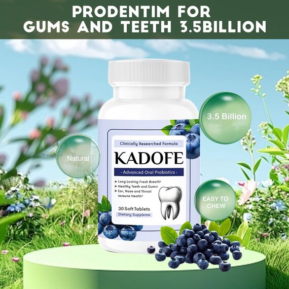 Kadofe Für Zahnfleisch und Zähne (Erdbeeren, 1 Stück)