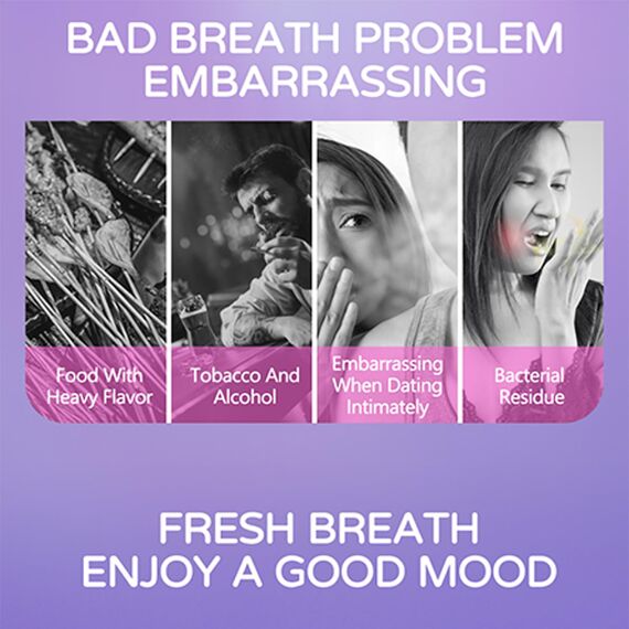 Mundspray, Mundspray Gegen Mundgeruch, Mundgeruch Spray mit Fruchtgeschmack,Erfrischungsspray, FüR Nachhaltig Frischen Atem- frischer Atem Spray (Traubengeschmack 1x20ml)