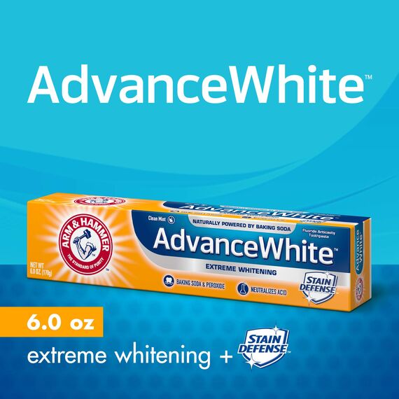 Arm & Hammer Advance White Breath Freshening, Frosted Mint Flavor, 6 Ounce by Arm & Hammer