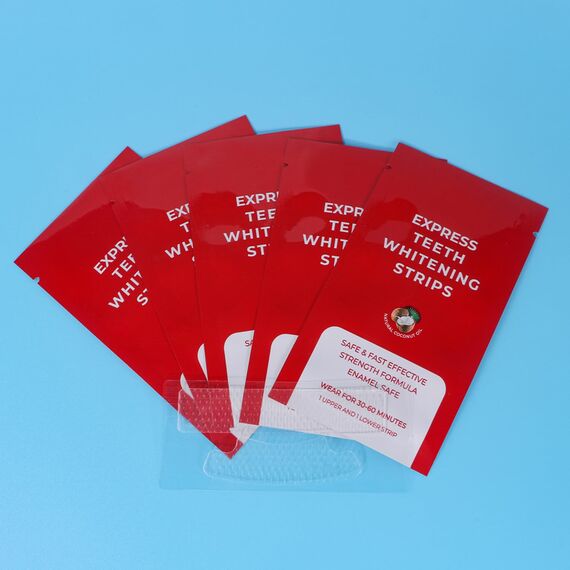 YPYMOD Whitening Strips, Zahnaufhellung, 28 Aufgerüstete Streifen für Zahnaufhellung, Peroxidfreie Bleaching-Zahnstreifen