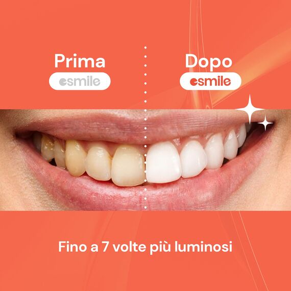 ESMILE 28 Streifen zum Aufhellen von Früchten mit Wassermelonen-Geschmack, professionelle Behandlung zu Hause, schnell und sicher, 14 Behandlungen ideal für Ihre Mundhygiene