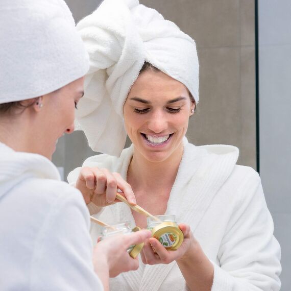 Birkengold Zahnpulver Kräuter 30 g Glas, 1 Stück, plastikfrei, im Glastiegel verpackt, 100% natürliche Zutaten, keine Schaumbildner und Konservierungsstoffe, Naturkosmetik zertifiziert, vegan