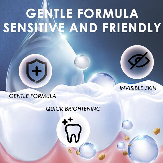 28 Stück Zahnaufhellung Strips,Zahnaufhellung Whitening Strips,Zähne aufhellen white stripes,Professionelle Zahnaufhellungsstreifen,Effektives für Flecken Entfernen,Schwarze Verpackung