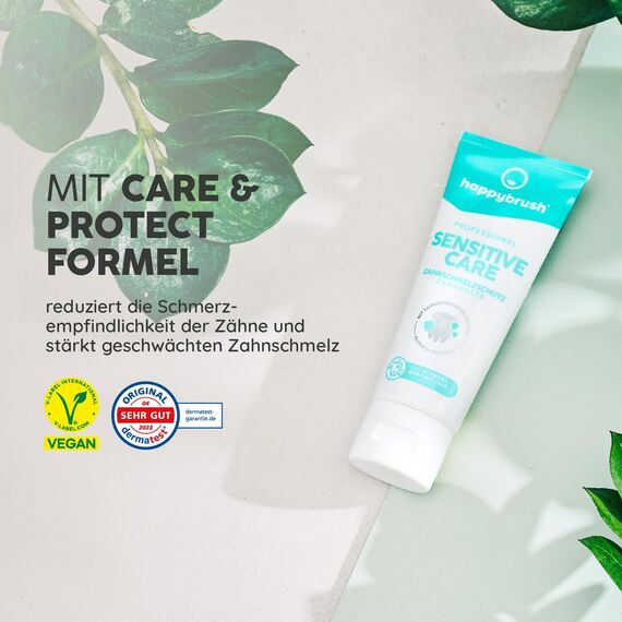 Happybrush Zahnpasta Professional Repair & Care Sensitive Care - 75 ml (5er Pack), Vegan, Für Empfindliche Zähne