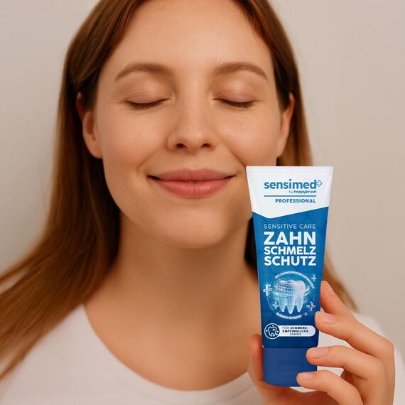 Happybrush Zahnpasta Professional Repair & Care Sensitive Care (2er-Pack, Professional Duo Kräuter-Geschmack)