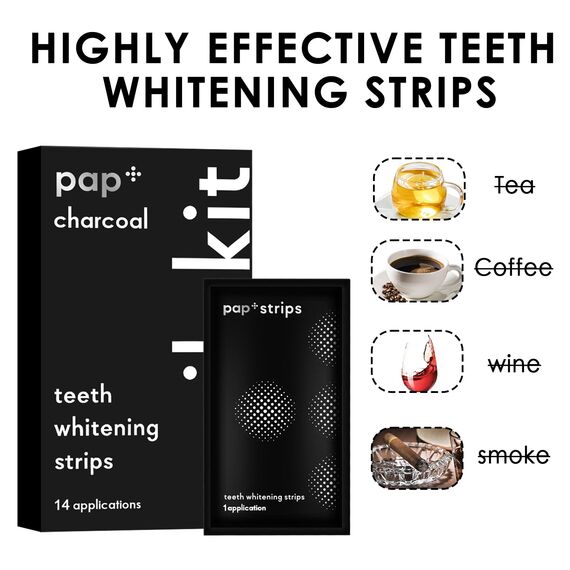 28 Stück Zahnaufhellung Strips,Zahnaufhellung Whitening Strips,Zähne aufhellen white stripes,Professionelle Zahnaufhellungsstreifen,Effektives für Flecken Entfernen,Schwarze Verpackung