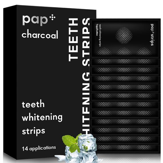 28 Stück Zahnaufhellung Strips,Zahnaufhellung Whitening Strips,Zähne aufhellen white stripes,Professionelle Zahnaufhellungsstreifen,Effektives für Flecken Entfernen,Schwarze Verpackung