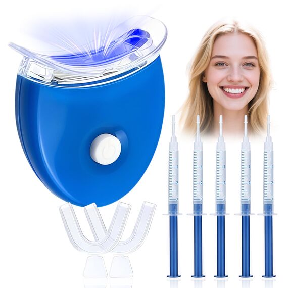 Teeth Whitening Kit ，Sanftes Bleaching Gel für weiße Zähne(Himmelblau)