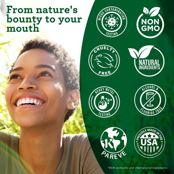 GuruNanda Ölziehen (2,5 l) mit Kokosöl und Pfefferminzöl für Mundgesundheit, gesunde Zähne und Zahnfleisch, Mundspülung alkoholfrei, Zahnaufhellung, hilft bei schlechtem Atem und erfrischt den Mund