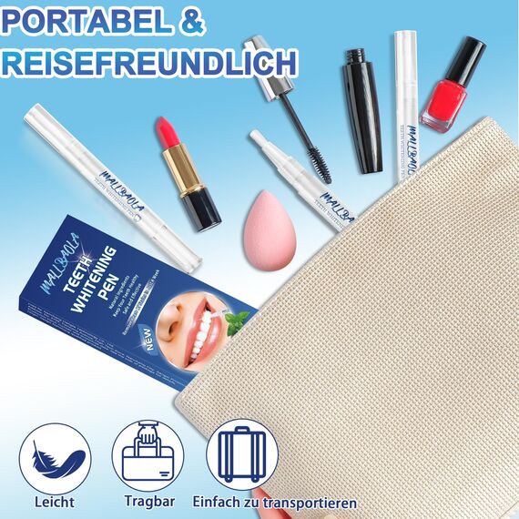 Zahnaufhellung Stift (4 Pens), Quick Zahnweiss Bleaching Gel, Fast Zahnbleaching Set, Wirksamer Zahnweiss Stift, Zahn Weissmacher Hilft Flecken Zu Entfernen