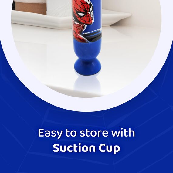 Mr White Jr Batteriebetriebene Handzahnbürste mit Spider-Man Schutzkappe