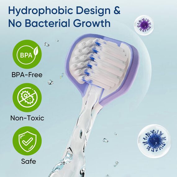 EASICUTI Weiche Kleinkind-Zahnbürsten, effiziente 3-seitige Zahnbürste, Baby-Zahnbürste ab 12 Monaten, Säuglingszahnbürste, Kleinkind-Trainingszahnbürste für Kinder von 1–8 Jahren, reinigt alle Seiten