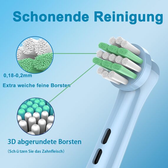 Kinder Aufsteckbürsten Kompatibel mit Braun Oral B Kinder, Pro junior Zahnbürste Elektrisch, Kids Aufsteckbürsten ab 3/ab 6, Weicher Borsten für eine sanfte Reinigung, 8 Stück Zahnbürstenaufsatz