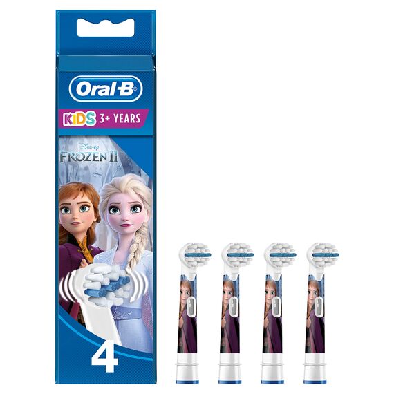 Oral-B Stages Power Kids 4x Ersatz-Aufsteckbürsten, Frozen (Produkt kann von Abbildung abweichen)
