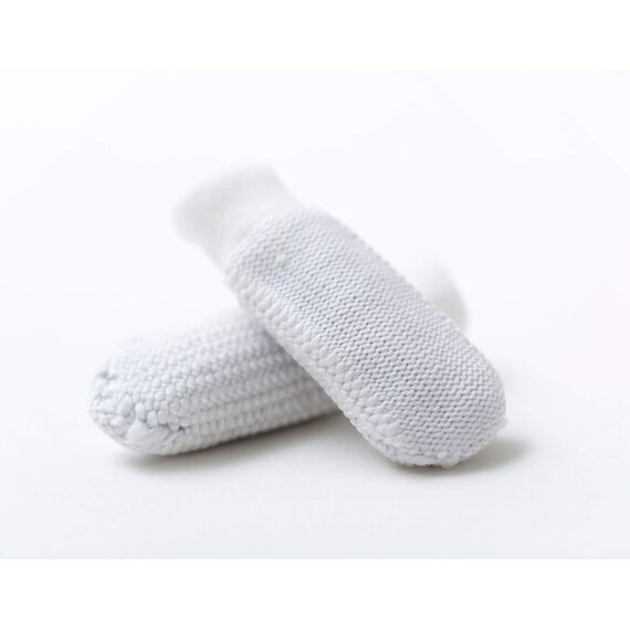 GRÜNSPECHT Mundpflege-Fingerling "Silber-Fee", Zahnpflege Baby, zur Zahnfleischmassage & Zahnreinigung, bleibt durch Silberausrüstung antibakteriell, 1 Paar (170-V1)