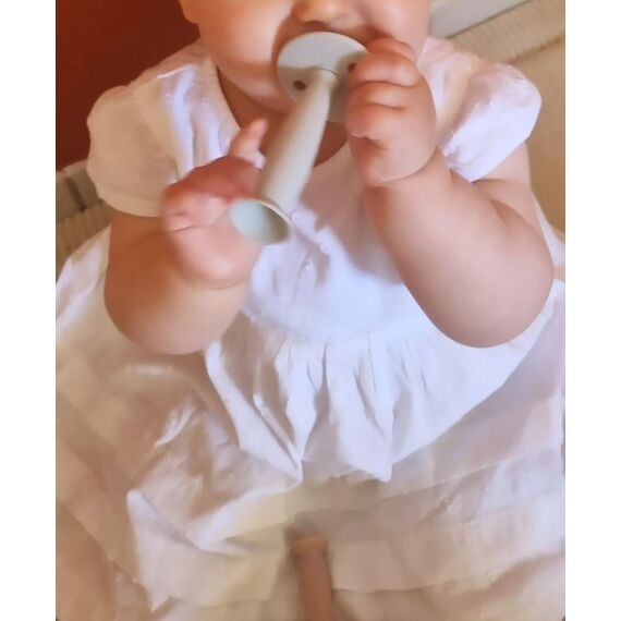 PandaEar 4er Silikon Baby Zahnbürste und Fingerzahnbürste Zahnpflege| Saugnapf-Design Weiche Mundpflege Beißspielzeug Mündliche Massagegerät für Baby und Kleinkinder, BPA Frei, Rosa+Blau