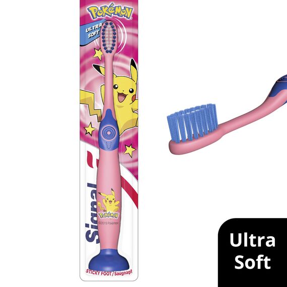Signal Zahnbürste Junior Pokémon für die Zahnpflege für Kinder ab 6 Jahre mit ultraweichen Borsten 1 Stück (farblich sortiert)