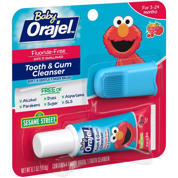 Baby Orajel Tooth and Gum Cleanser, Baby Zahn- und Zahnfleisch Pflege mit weicher Fingerzahnbürste - aus USA