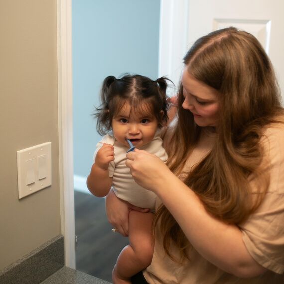 drbrown' S Zahnbürste blau