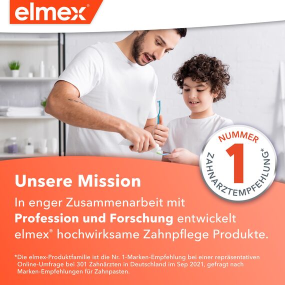 elmex 2-in-1 Baby Zahnbürste und Beißring 0-12 Monate, 1 Stück – gewöhnt Babys an das Zähneputzen und angenehm bei Zahnungsbeschwerden – BPA-frei und gesundheitlich unbedenklich